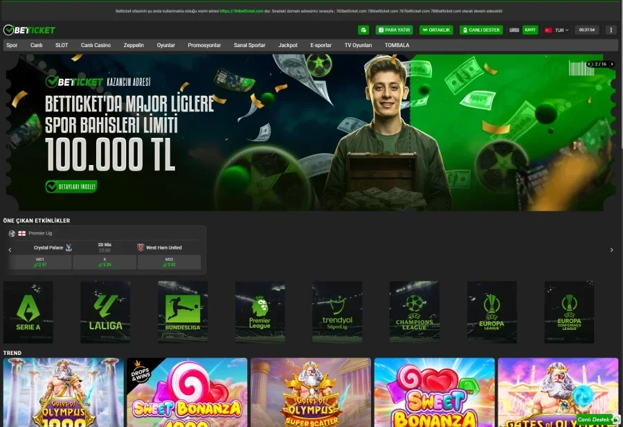Betticket ekran görüntüsü